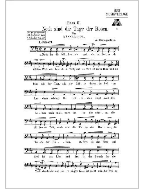 Noch sind die Tage der Rosen